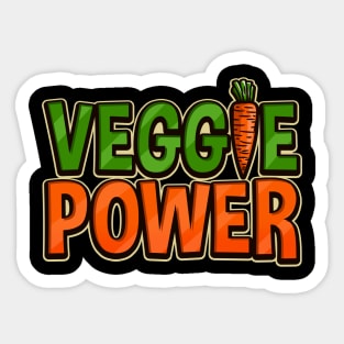 Veggie Power - Vegan Herbivore Gift Sticker